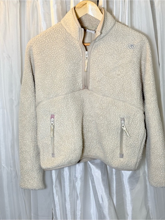 TNA Sweaters - TNA Cream Sherpa Half-Zip Kids Puffer Jacket